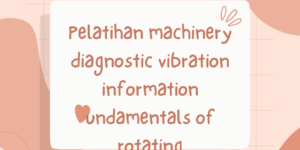 Pelatihan machinery diagnostic vibration information undamentals of rotating