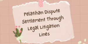 Pelatihan Dispute Settlement Through Legal Litigation Lines